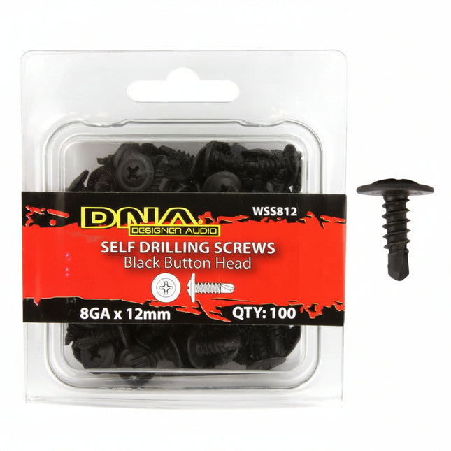 DNA WSS812 12mm 8 Gauge Self Drilling Screws - 100 Pieces