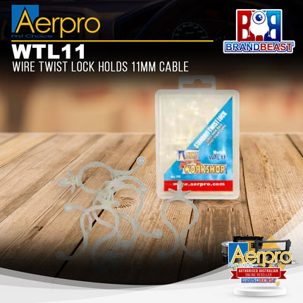 Aerpro WTL11 Wire Twist Lock Holds 11mm Cable