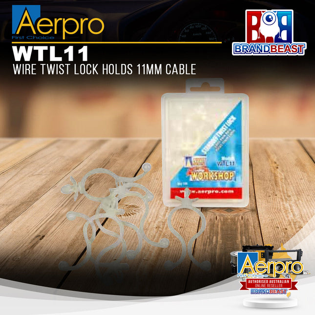 Aerpro WTL11 Wire Twist Lock Holds 11mm Cable