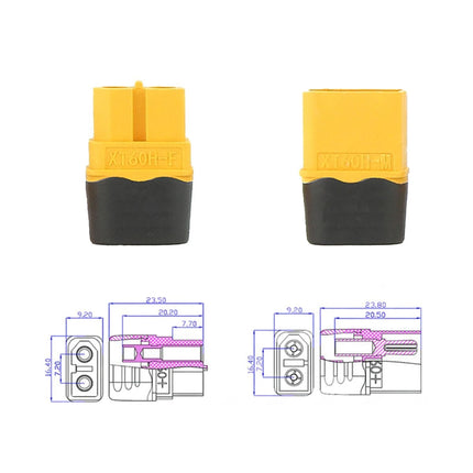 DNA WXT60H XT60H Solder Male And Female Connectors - 10 Pack