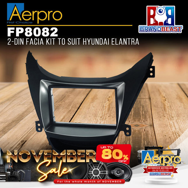 Aerpro FP8082 2-DIN Facia Kit to Suit Hyundai Elantra