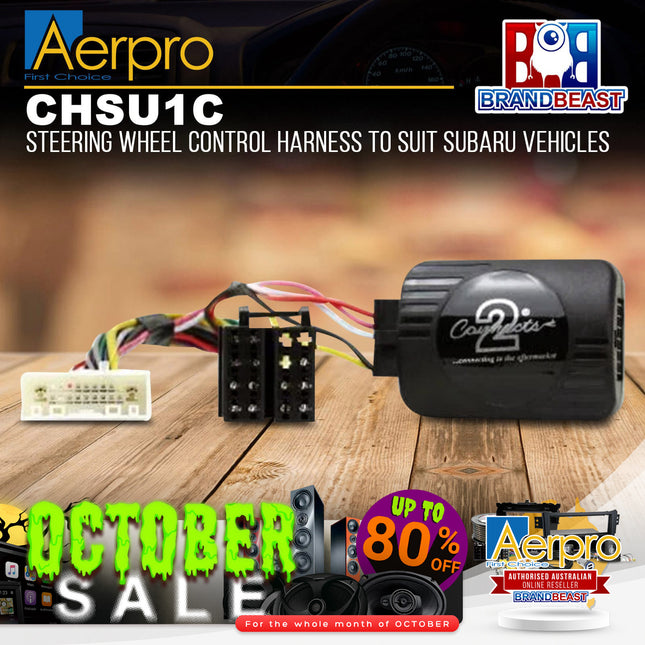 Aerpro CHSU1C Steering Wheel Control Interface Suit Subaru Various Models