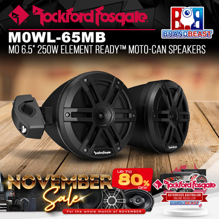 Rockford Fosgate M0WL-65MB M0 6.5" 250W Element Ready™ Moto-Can Speakers