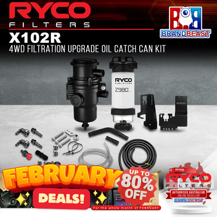 Ryco X102R 4WD Filtration Upgrade Oil Catch Can Kit