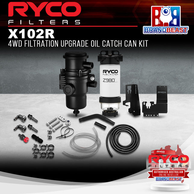 Ryco X102R 4WD Filtration Upgrade Oil Catch Can Kit