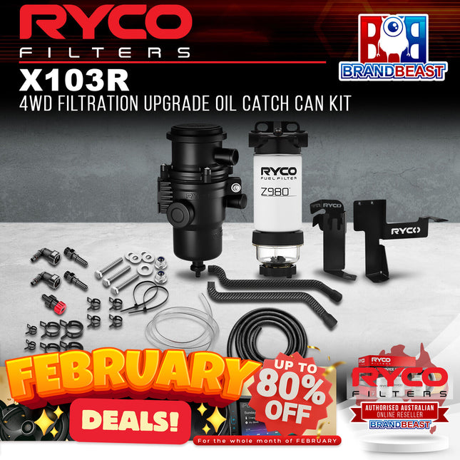 Ryco X103R 4WD Filtration Upgrade Oil Catch Can Kit