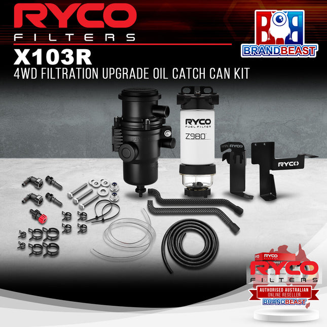 Ryco X103R 4WD Filtration Upgrade Oil Catch Can Kit