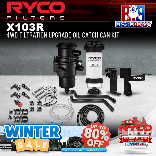 Ryco X103R 4WD Filtration Upgrade Oil Catch Can Kit