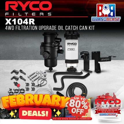 Ryco X104R 4WD Filtration Upgrade Oil Catch Can Kit