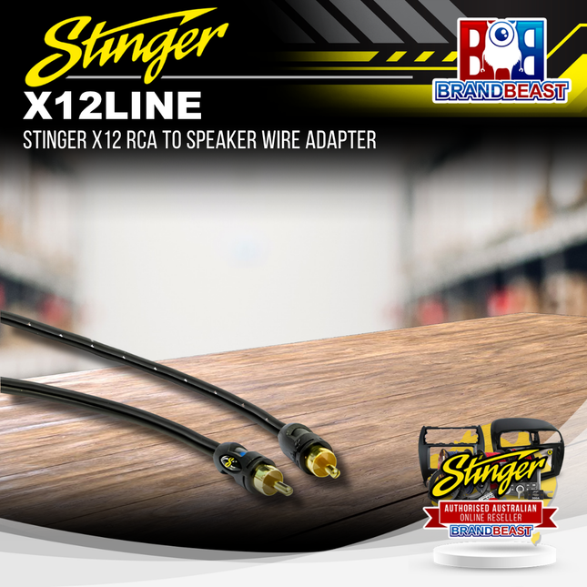 Stinger X12LINE X1 Series 2-Channel RCA to Speaker Wire Adapter