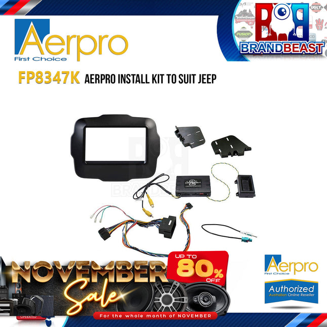Aerpro FP8347K Install Kit To Suit Jeep