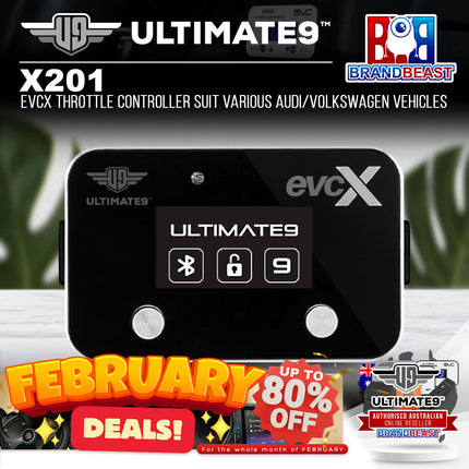 Ultimate9 X201 evcX Throttle Controller Suit Various Audi/Volkswagen Vehicles
