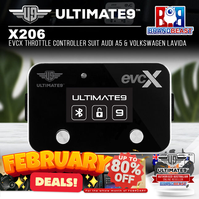 Ultimate9 X206 evcX Throttle Controller Suit Audi A5 & Volkswagen Lavida