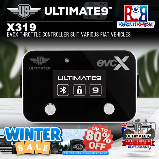 Ultimate9 X319 evcX Throttle Controller Suit Various Fiat Vehicles