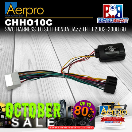 Aerpro CHHO10C SWC Harness to Suit Honda Jazz (Fit) 2002-2008 GD