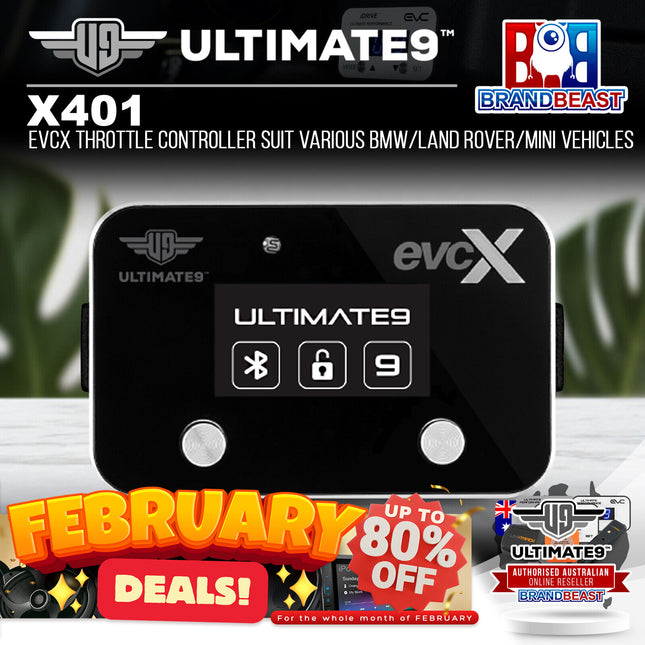 Ultimate9 X401 evcX Throttle Controller For Select BMW/Land Rover/Mini Vehicles