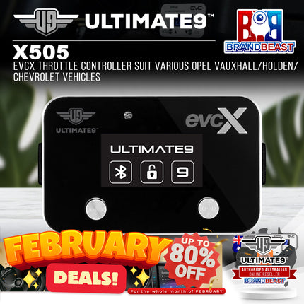 Ultimate9 X505 evcX Throttle Controller For Opel/Vauxhall/Holden/Chevrolet