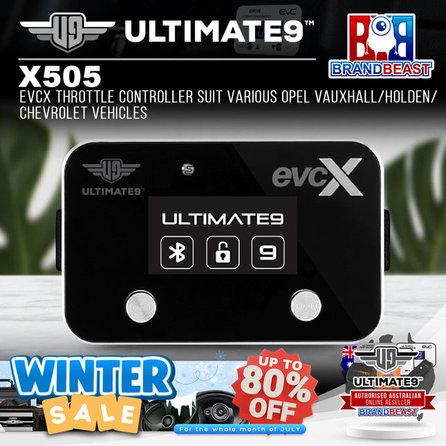 Ultimate9 X505 evcX Throttle Controller For Opel/Vauxhall/Holden/Chevrolet