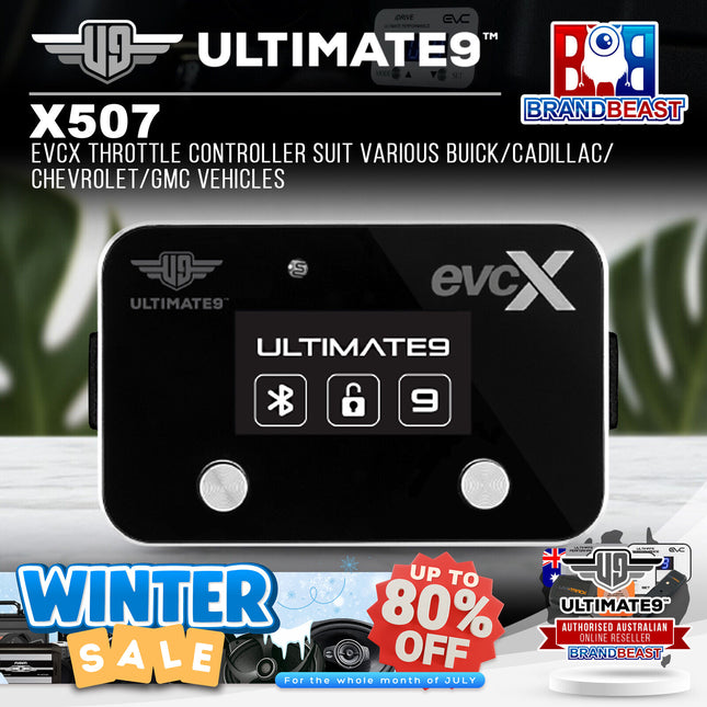 Ultimate9 X507 evcX Throttle Controller For Select Buick/Cadillac/Chevrolet/GMC