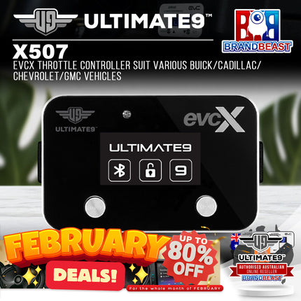 Ultimate9 X507 evcX Throttle Controller For Select Buick/Cadillac/Chevrolet/GMC