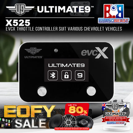 Ultimate9 X525 evcX Throttle Controller Suit Various Chevrolet Vehicles