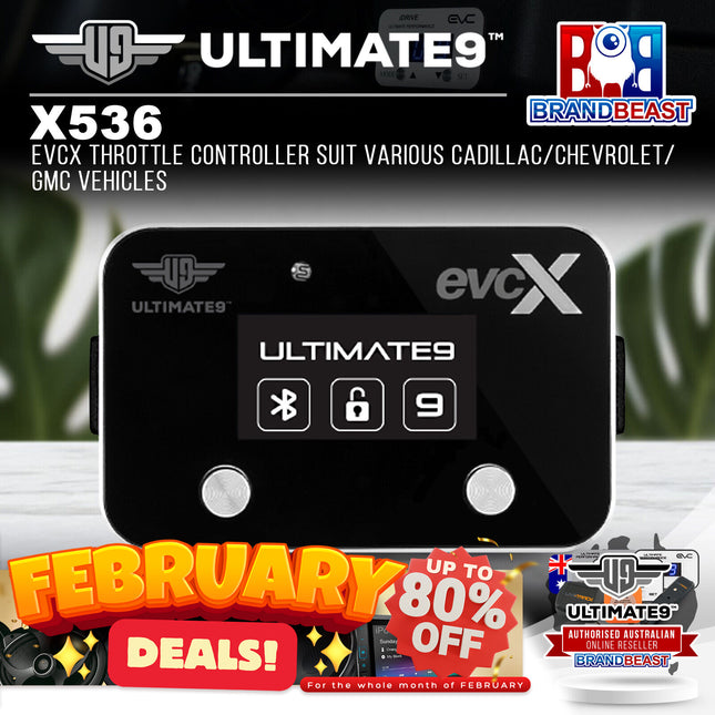 Ultimate9 X536 evcX Throttle Controller For Cadillac/Chevrolet/GMC Vehicles