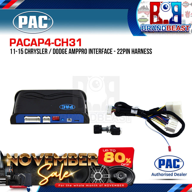 PAC AP4-CH31 AmpPRO Interface to Suit Chrysler/Dodge/Maserati 2011-2015