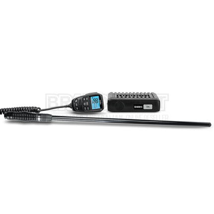 Uniden X76VP Pack 80Ch Radio+AT500BK Black Antenna Full Kit