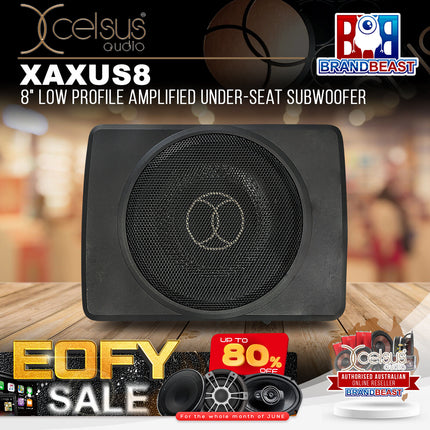 Xcelsus Audio XAXUS8 8" Low Profile Amplified Underseat Subwoofer