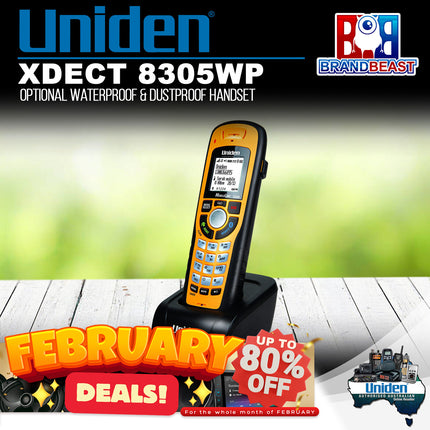 Uniden XDECT 8305WP Optional Waterproof & Dustproof Handset