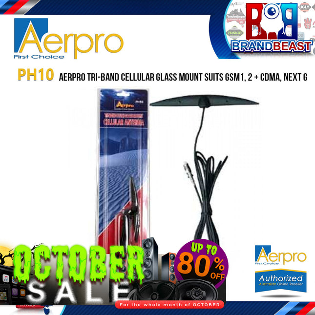 Aerpro PH10 Tri-Band Cellular Glass Mount Suits GSM1, 2 + CDMA, Next G