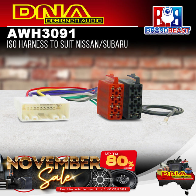 DNA AWH3091 ISO Harness To Suit Nissan/Subaru