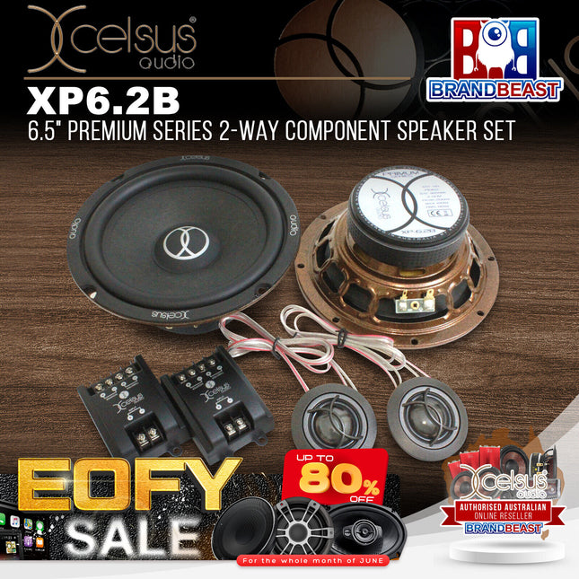 Xcelsus Audio XP6.2B 6.5" Premium Series 2-Way Component Speaker Set