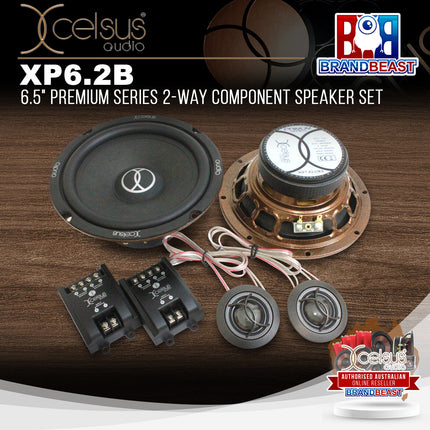 Xcelsus Audio XP6.2B 6.5" Premium Series 2-Way Component Speaker Set