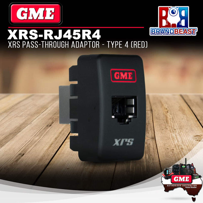 GME XRS-RJ45R4 XRS Pass-through Adaptor - Type 4 (Red)