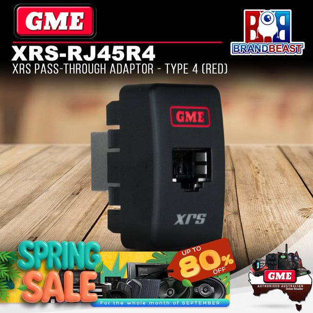 GME XRS-RJ45R4 XRS Pass-through Adaptor - Type 4 (Red)