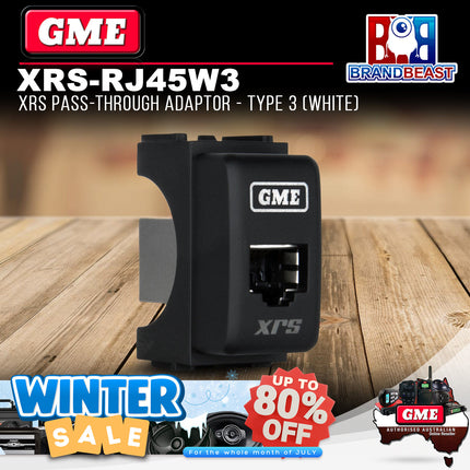 GME XRS-RJ45W3 XRS Pass-through Adaptor - Type 3 (White)