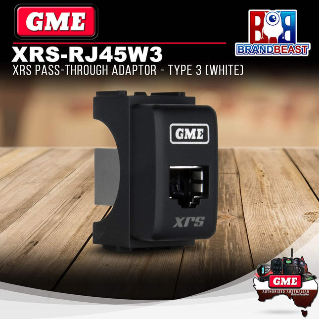 GME XRS-RJ45W3 XRS Pass-through Adaptor - Type 3 (White)