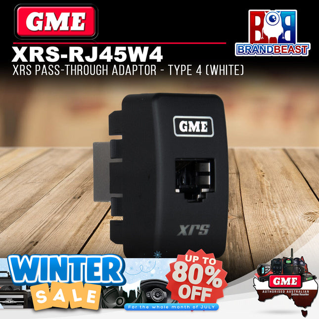 GME XRS-RJ45W4 XRS Pass-through Adaptor - Type 4 (White)