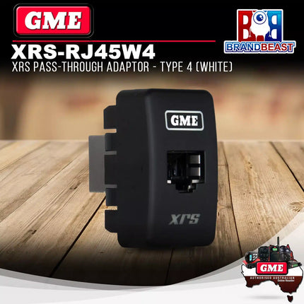 GME XRS-RJ45W4 XRS Pass-through Adaptor - Type 4 (White)