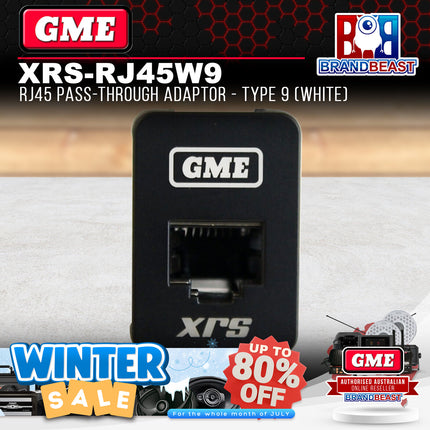 GME XRS-RJ45W9 RJ45 Pass-through Adaptor - Type 9 (White)