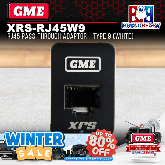 GME XRS-RJ45W9 RJ45 Pass-through Adaptor - Type 9 (White)