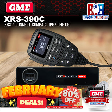 GME XRS-390C XRS Connect IP67 UHF CB Radio With Bluetooth & GPS