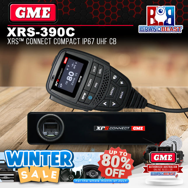 GME XRS-390C XRS Connect IP67 UHF CB Radio With Bluetooth & GPS