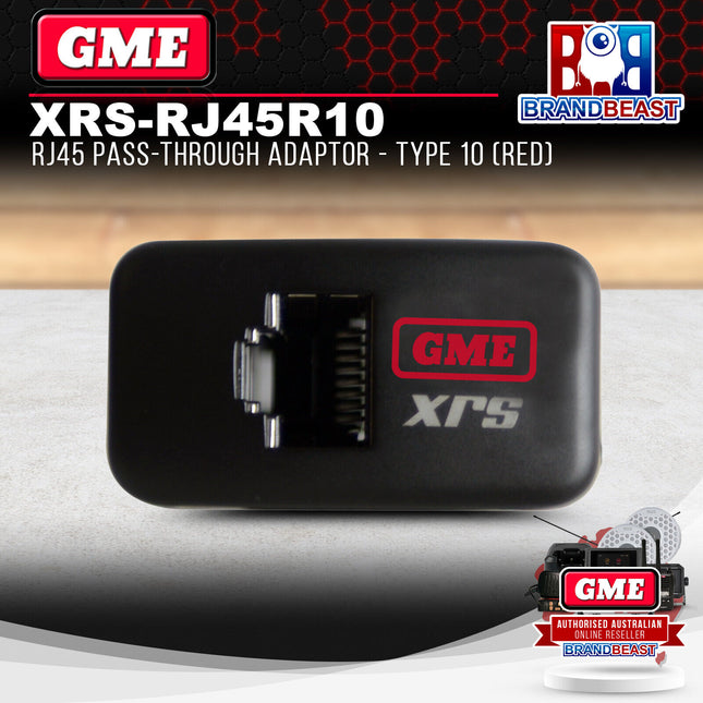 GME XRS-RJ45R10 RJ45 Pass-Through Adaptor - Type 10 (Red)