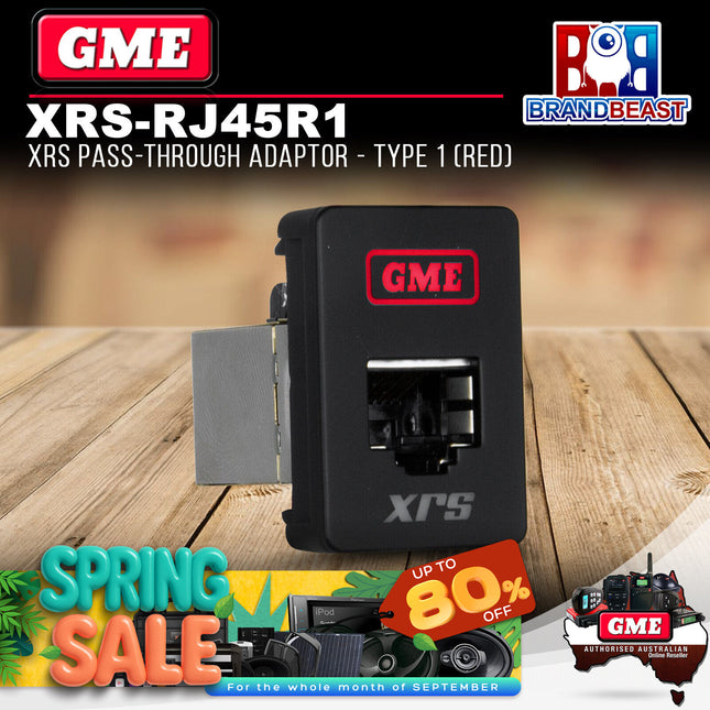 GME XRS-RJ45R1 XRS Pass-through Adaptor - Type 1 (Red)