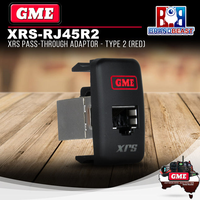 GME XRS-RJ45R2 XRS Pass-through Adaptor - Type 2 (Red)