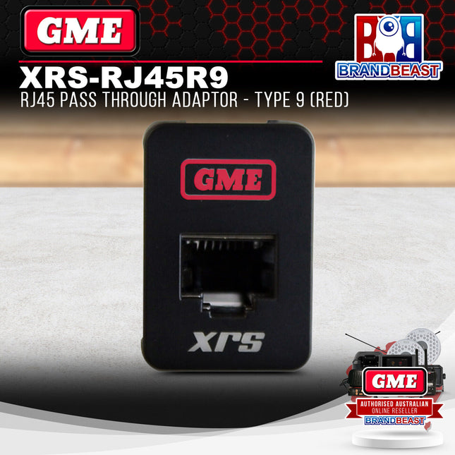GME XRS-RJ45R9 RJ45 Pass Through Adaptor - Type 9 (Red)