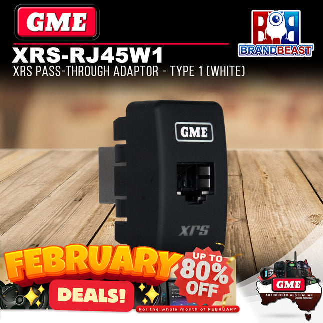 GME XRS-RJ45W1 XRS Pass-through Adaptor - Type 1 (White)