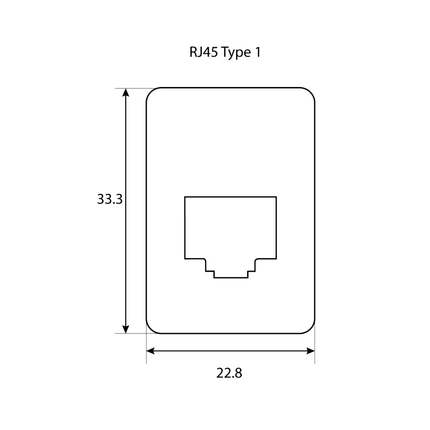 GME XRS-RJ45W1 XRS Pass-through Adaptor - Type 1 (White)